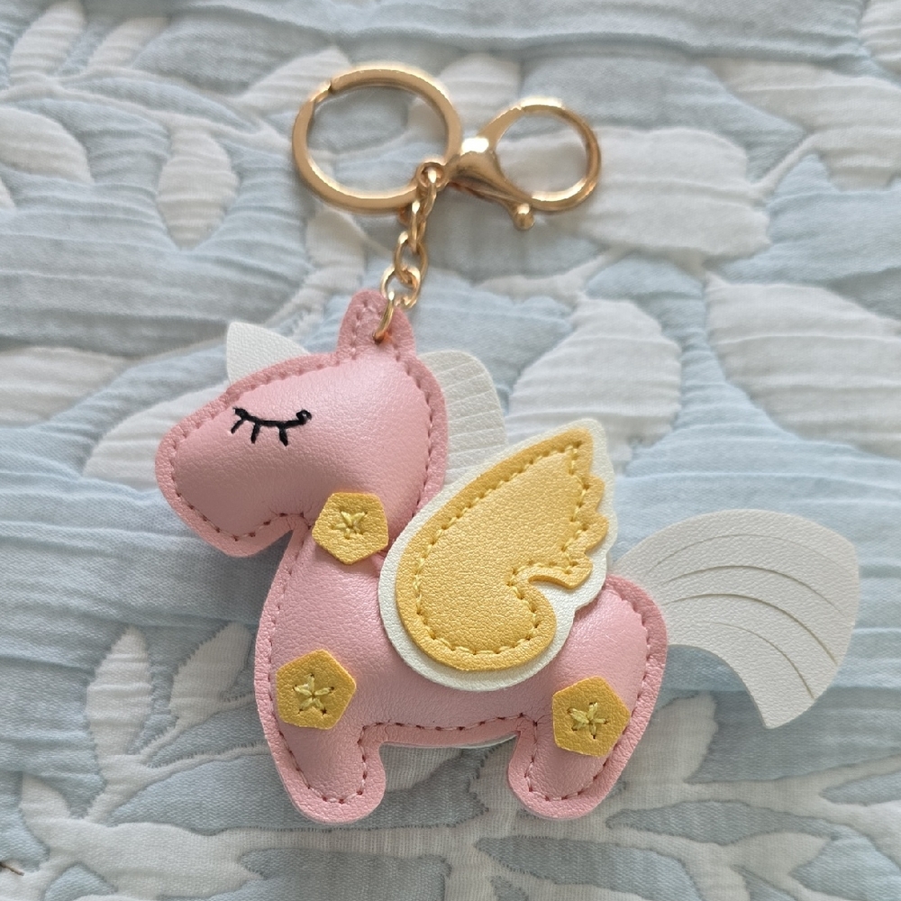 Adorable Unicorn Bag Charm